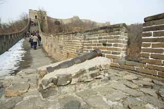 foto,tela,gratis,paisaje,fotografía,idea,Mu Tian Yu gran pared, Pared de castillo, Puesto de vigilancia en un castillo, El Hsiung - Nu, 