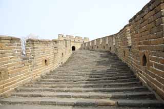 foto,tela,gratis,paisaje,fotografía,idea,Mu Tian Yu gran pared, Pared de castillo, Puesto de vigilancia en un castillo, El Hsiung - Nu, 