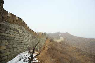 foto,tela,gratis,paisaje,fotografía,idea,Mu Tian Yu gran pared, Pared de castillo, Puesto de vigilancia en un castillo, El Hsiung - Nu, 