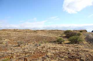 foto,tela,gratis,paisaje,fotografía,idea,La tierra de la lava, Green, Brown, Lava, Cielo azul