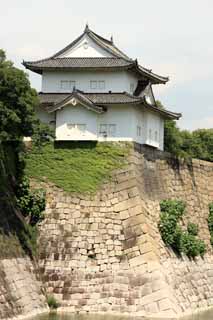 foto,tela,gratis,paisaje,fotografía,idea,El Castillo de Osaka Rokuban torreta, , , , 