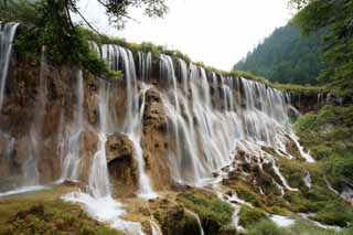 foto,tela,gratis,paisaje,fotografía,idea,Nuo de Jiuzhaigou Fecha Akira Cascada, , , , 