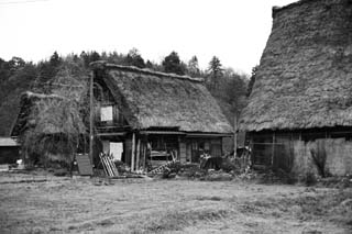 foto,tela,gratis,paisaje,fotografía,idea,Casa confidencial de unir one's manos en oración hacer, Arquitectura con ridgepole principal, Cubrir con paja, Casa confidencial, Paisaje rural