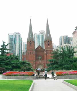 foto,tela,gratis,paisaje,fotografía,idea,Iglesia de Shanghai, , , , 