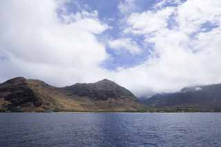 foto,tela,gratis,paisaje,fotografía,idea,Makaha, Montaña, El mar, Centro vacacional, Cielo azul