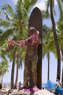 foto,tela,gratis,paisaje,fotografía,idea,Duke Hana sargasso de mosquito, Estatua de bronce, Tabla de surf, Surfeo, Dios