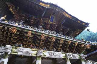 foto,tela,gratis,paisaje,fotografía,idea,Mire el Tosho - Shrine seguro puerta de luz de gu, La puerta ligera segura, Herencia de mundo, Escultura, Soy lujoso