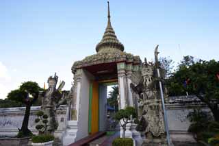 foto,tela,gratis,paisaje,fotografía,idea,La puerta de watt Poe, Idea Buddhist, Muerte de buda templo, La puerta, Turismo