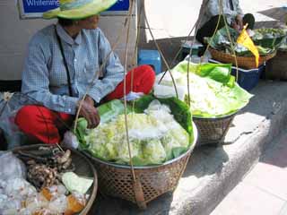 foto,tela,gratis,paisaje,fotografía,idea,Puesto de Bangkok, Esté de pie, Verduras, Canasta, 