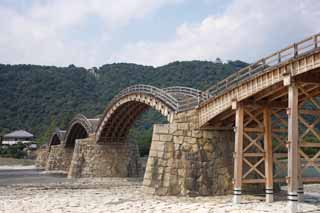 foto,tela,gratis,paisaje,fotografía,idea,Kintai - el bridge de kyo, Puente de Kintai - kyo, Notaba el puesto, Sitio de turismo, Puente