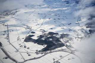 foto,tela,gratis,paisaje,fotografía,idea,La tierra de norte, Lugar de nieve, Los campos, Nube, Agricultura