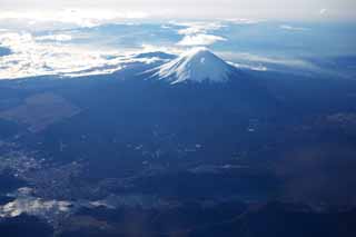 foto,tela,gratis,paisaje,fotografía,idea,Monte. Fuji, Monte. Fuji, Singularidad, Wistaria japonés, Una aerofoto