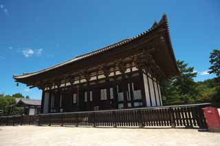 foto,tela,gratis,paisaje,fotografía,idea,Kofuku - Temple Togane templo de ji, Buddhism, Edificio de madera, Techo, Herencia de mundo