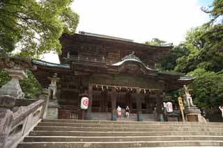 foto,tela,gratis,paisaje,fotografía,idea,Kompira - compañía de Asahi del santuario de san, Santuario templo Buddhist sintoísta, Compañía, Edificio de madera, Shinto