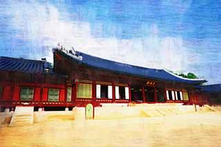 illust,tela,gratis,paisaje,fotografía,idea,pintura,Lápiz de color,dibujo,Gyotaejeonof Kyng - bokkung, Edificio de madera, Herencia de mundo, Confucianism, Muchos a quienes los paquetes diseñan