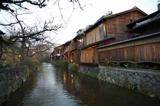 foto,tela,gratis,paisaje,fotografía,idea,Shirakawa de Gion, Lugar de noche, Maiko, Espectáculo, Gion