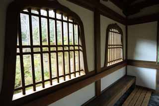 foto,tela,gratis,paisaje,fotografía,idea,Ventana de cabeza de flor de Tenryu - ji, Chaitya, Tragaluz, Herencia de mundo, Sagano