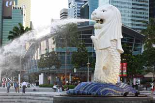 foto,tela,gratis,paisaje,fotografía,idea,Merlion, Singapure, Parque de Merlion, Sirena, Ciudad antigua