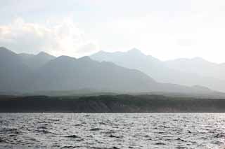 foto,tela,gratis,paisaje,fotografía,idea,Yakushima, Ridgeline, El mar, Despeñadero, Nube