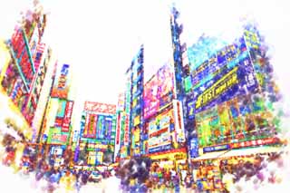 illust,tela,gratis,paisaje,fotografía,idea,pintura,Lápiz de color,dibujo,Akihabara, Aparato de familia, Una exención de la tributación, Compras, Akiba