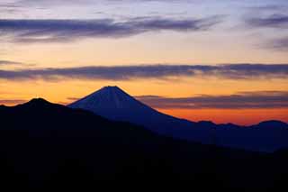 foto,tela,gratis,paisaje,fotografía,idea,La mañana de monte. Fuji, Monte. Fuji, El brillo matutino, Nube, Color