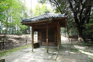 foto,tela,gratis,paisaje,fotografía,idea,Koraku - en santuario pequeño de jardín, Puerta de enrejado, Esvástica, Techo dispuesto en mosaico, Takebayashi