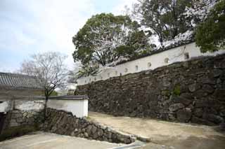 foto,tela,gratis,paisaje,fotografía,idea,Pared de castillo de castillo de Okayama - jo, Castillo, Ishigaki, Castillo de Crow, 