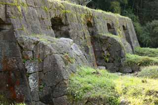 foto,tela,gratis,paisaje,fotografía,idea,Raticida de Arsenical del rastro del laboratorio de Shimizudani de Iwami - plata - mina, Ishigaki, Refinación, El mío, Depósito de Fukuishi