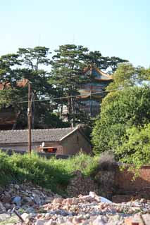 photo, la matière, libre, aménage, décrivez, photo de la réserve,Temple Shuxiang, Temple bouddhiste, Chaitya, Les ruines, Bouddhisme tibétain