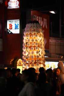 photo, la matière, libre, aménage, décrivez, photo de la réserve,Service commémoratif bouddhiste beaucoup de lampes, tour pour Taho-nyorai, Beaucoup de lampes, ligne, fleur artificielle