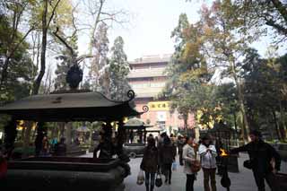 photo, la matière, libre, aménage, décrivez, photo de la réserve,Hangzhou Lingying temple, Bouddhisme, Un détenteur de l'encens, adorateur, Faith