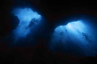 photo, la matière, libre, aménage, décrivez, photo de la réserve,Lever les yeux d'un abîme, caverne, plonger, mer, photographie sous-marine