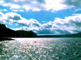 photo, la matière, libre, aménage, décrivez, photo de la réserve,Nuages sur un lac, Shikotsu, lac, ciel, nuages