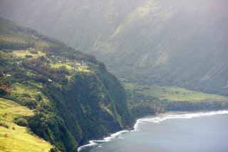 photo, la matière, libre, aménage, décrivez, photo de la réserve,Île d'Hawaii Waipio Valley, , , , 