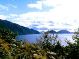 photo, la matière, libre, aménage, décrivez, photo de la réserve,Lac bleu, Shikotsu, lac, montagne, Hokkaid?