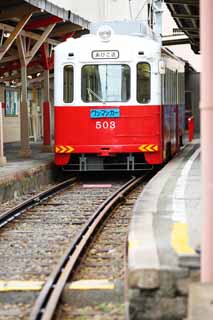 photo, la matière, libre, aménage, décrivez, photo de la réserve,Hankai Tramway 501 forme train, , , , 