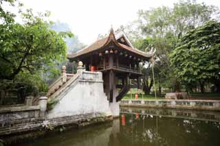 photo, la matière, libre, aménage, décrivez, photo de la réserve,Pagode au Pilier Unique, , , , 