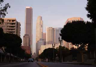 photo, la matière, libre, aménage, décrivez, photo de la réserve,Soir en ville, construire, automobile, gratte-ciel, Los Angeles