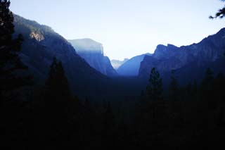 photo, la matière, libre, aménage, décrivez, photo de la réserve,Lever du jour de yosemite, falaise, Le lever du jour, vallée, YOSÉMITE