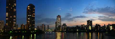 photo, la matière, libre, aménage, décrivez, photo de la réserve,Une vue panoramique sur la rivière Sumida, , , , 