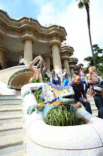 photo, la matière, libre, aménage, décrivez, photo de la réserve,Le Parc Guell, , , , 