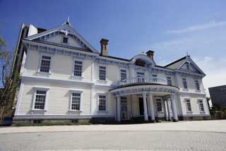 photo, la matière, libre, aménage, décrivez, photo de la réserve,Bâtiment Toyohira, Bâtiment de l'Européen-style, mur blanc, famille noble, construire