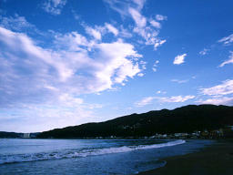 photo, la matière, libre, aménage, décrivez, photo de la réserve,Été dans Usami, mer, nuage, ciel bleu, 