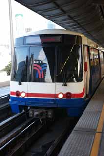 photo, la matière, libre, aménage, décrivez, photo de la réserve,Un Skytrain, train, véhicule, voie ferrée, poste