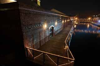 photo, la matière, libre, aménage, décrivez, photo de la réserve,La nuit d'un entrepôt de la brique rouge, brique rouge, entrepôt, L'histoire, port