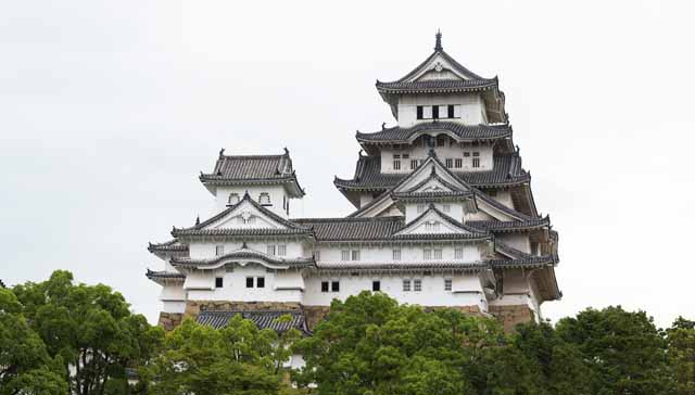 photo, la matière, libre, aménage, décrivez, photo de la réserve,Himeji-jo Château, Quatre Château des trésors national, Sadanori Akamatsu, Shigetaka Kuroda, Hideyoshi Hashiba