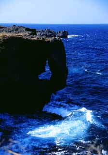 photo, la matière, libre, aménage, décrivez, photo de la réserve,Manzamo, bleu, mer, vague, 