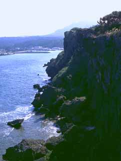 photo, la matière, libre, aménage, décrivez, photo de la réserve,Cliff, falaise, pierre, vague, 