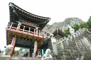 photo, la matière, libre, aménage, décrivez, photo de la réserve,Temple Sanbanggul, montagne branlante, Chaitya, tour de la cloche, dôme de la lave