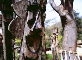 photo, la matière, libre, aménage, décrivez, photo de la réserve,Perche du totem coréenne, tradition, arbre, , 